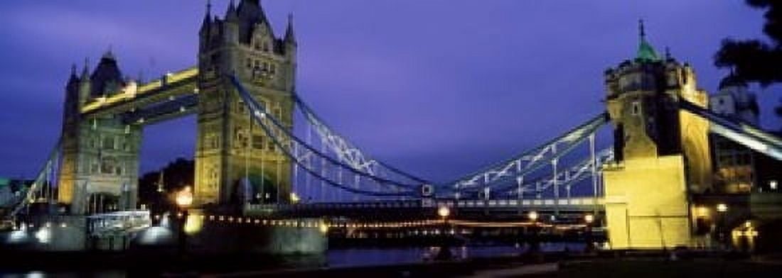 Tower Bridge London United Kingdom Canvas Art - Panoramic Images (18 x 7)