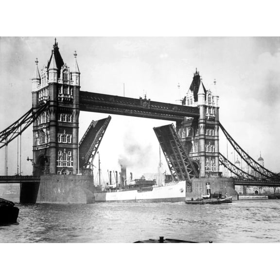 Tower Bridge Over The Thames River History (36 x 24)