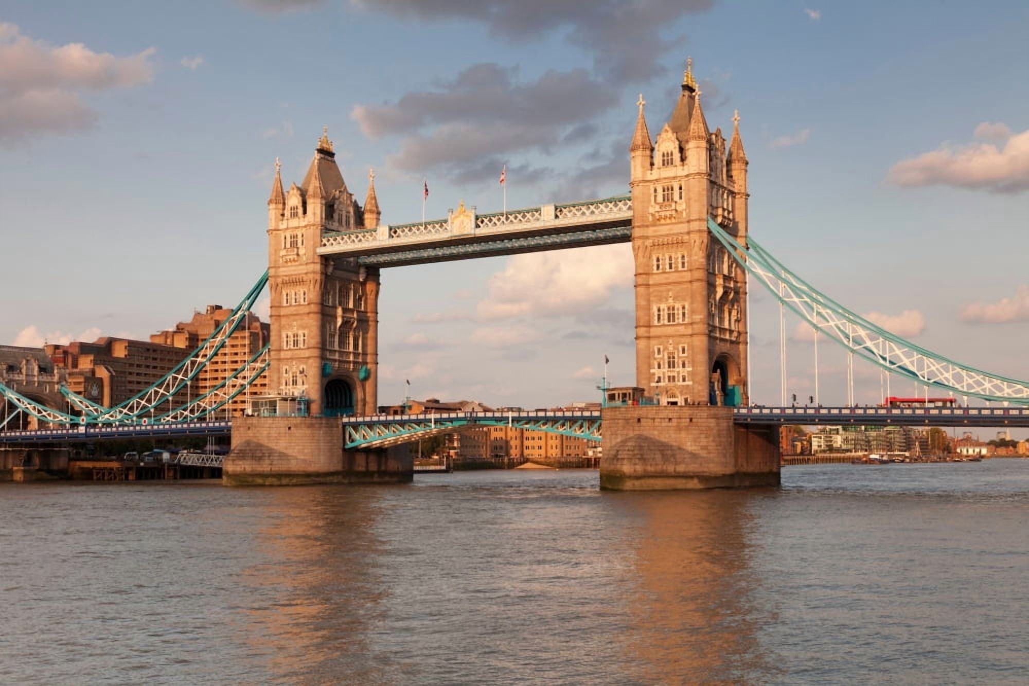 Tower Bridge Thames River London England Canvas Art - Panoramic Images (36 x 12)