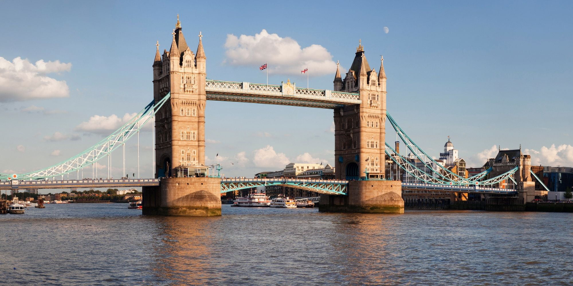 Tower Bridge Thames River London England Canvas Art - Panoramic Images (9 x 27)