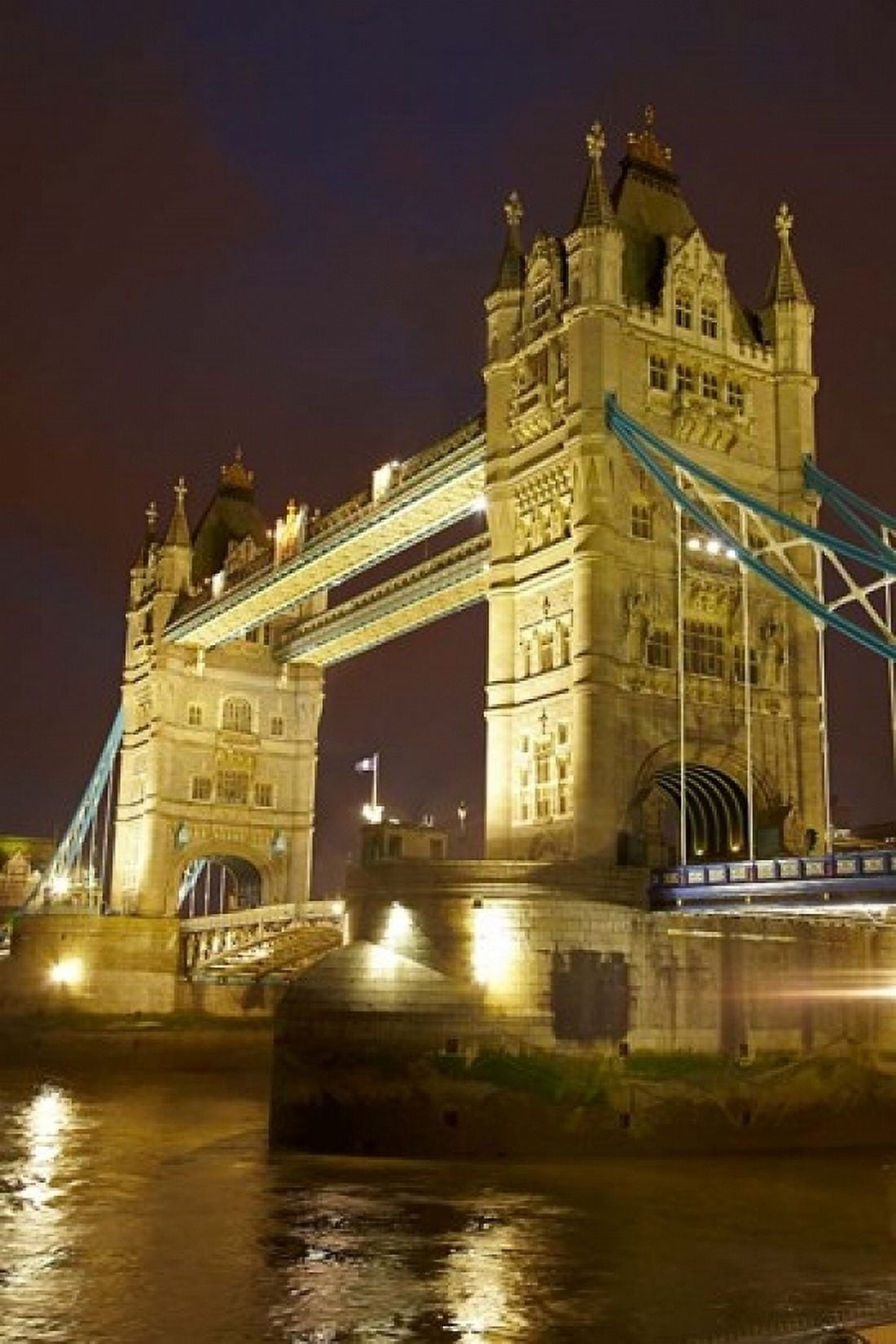 Tower Bridge and River Thames at dusk London England United Kingdom Canvas Art - David Wall DanitaDelimont (18 x 24)