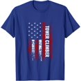 thumbnail image 1 of Tower Climber American USA Flag Climbing Unisex T-Shirt for Men Women Kids Toddler,Royal Blue Color,Size L, 1 of 5