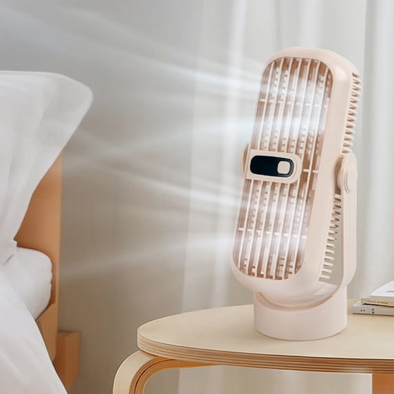 Tower Desktop Fan 360 Degree Rotation USB Rechargeable Portable Mini Fan Compact Design for Home Office by PALIFEUR