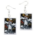 thumbnail image 1 of Tower Earrings for Women - The Tower Tarot Jewelry - Tarot Danglers - Tarot Earrings (The Tower), 1 of 7
