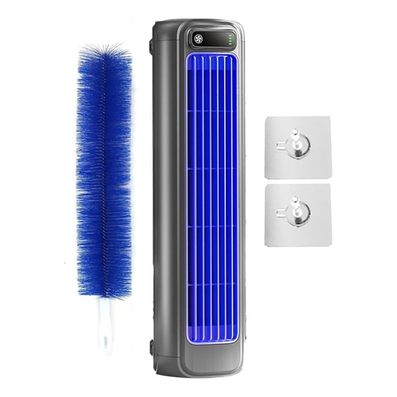 Tower Fan Constant Bladeless Model, Vaneless High Wind Silent Office Desktop Fan, 2000mAh Battery Kitchen Cooling Fan with Turbine Design