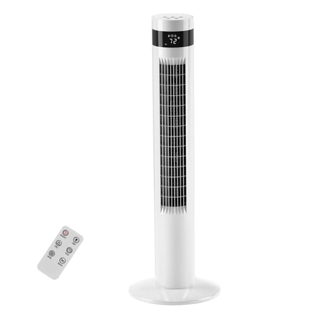 WAA 35-Inch Portable 3-Speed Oscillating Tower Fan with Timer and Remote Control