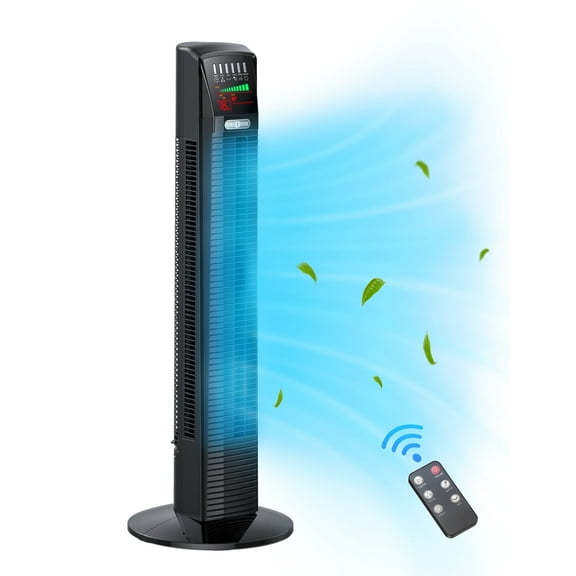 Tower Fan, 36" Cooling Fan with Remote, 65 Floor Fan Oscillating