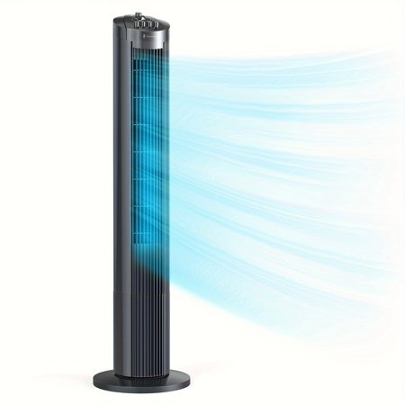 Tower Fan, 36'' Standing Fan With 90° Oscillating, 3 Speeds, Auto-off Timer