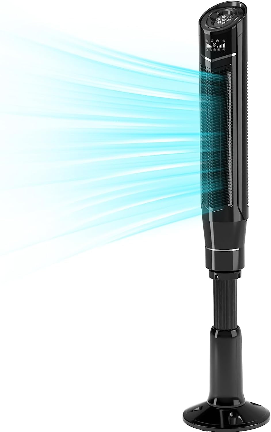 Tower Fan 360°Oscillating Fan Quiet Cooling 24H Timer Remote Control