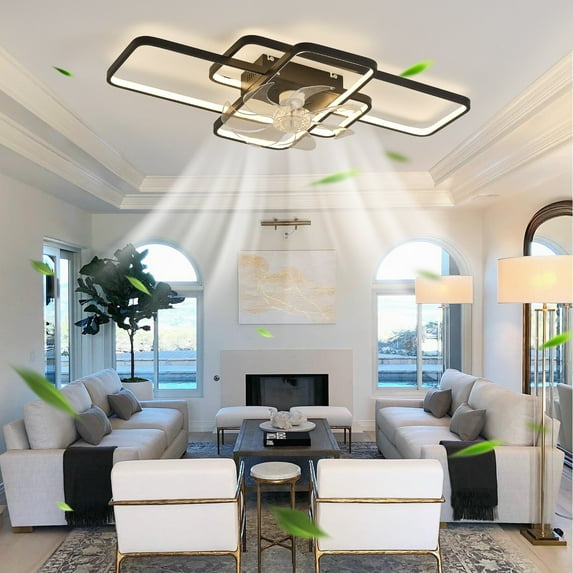 Tower Fan 41Inches Ceiling Fan with Lights Remote Control Dimmable LED, 6 Gear Wind Speed Fan Light,Pedestal Fan
