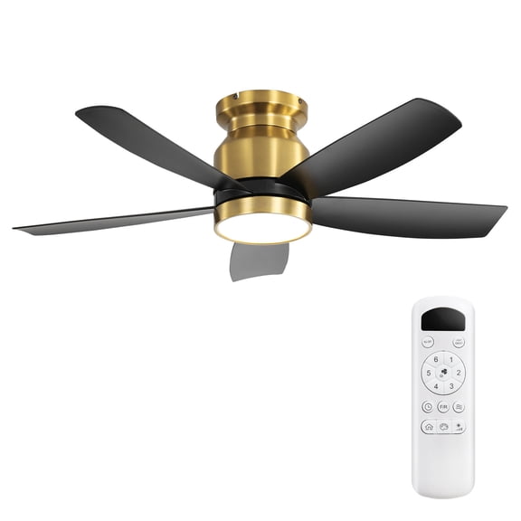 Tower Fan 42 Inch Flush Mount Ceiling Fans with LED Light 22W and Remote Control 5 ABS Fan Blades for Indoor,Pedestal Fan