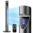 thumbnail image 1 of Tower Fan 47" Portable Bladeless Fan With Remote Control LED Display, 3 Modes Speed 12H Timer,Black, 1 of 5