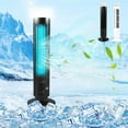 thumbnail image 1 of Tower Fan under $5! CQCYD Portable Tower Fan with USB Power, 2 Speed Oscillating Desk Fan for Home Office, Quiet Personal Air Cooler Fan, Mini Tower Fan for Bedroom Desktop, 1 of 9