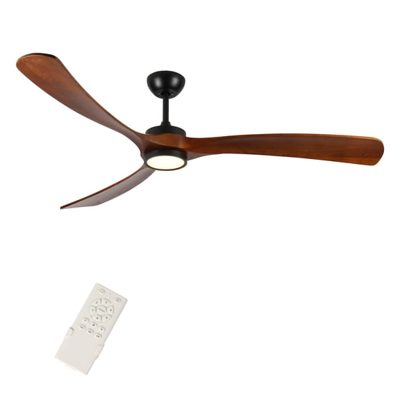 Tower Fan 72 Inch wood Ceiling Fan with light, Low Profile Ceiling Fan with Remote Control,Noiseless Reversible DC Motor with Timer,Box Fan
