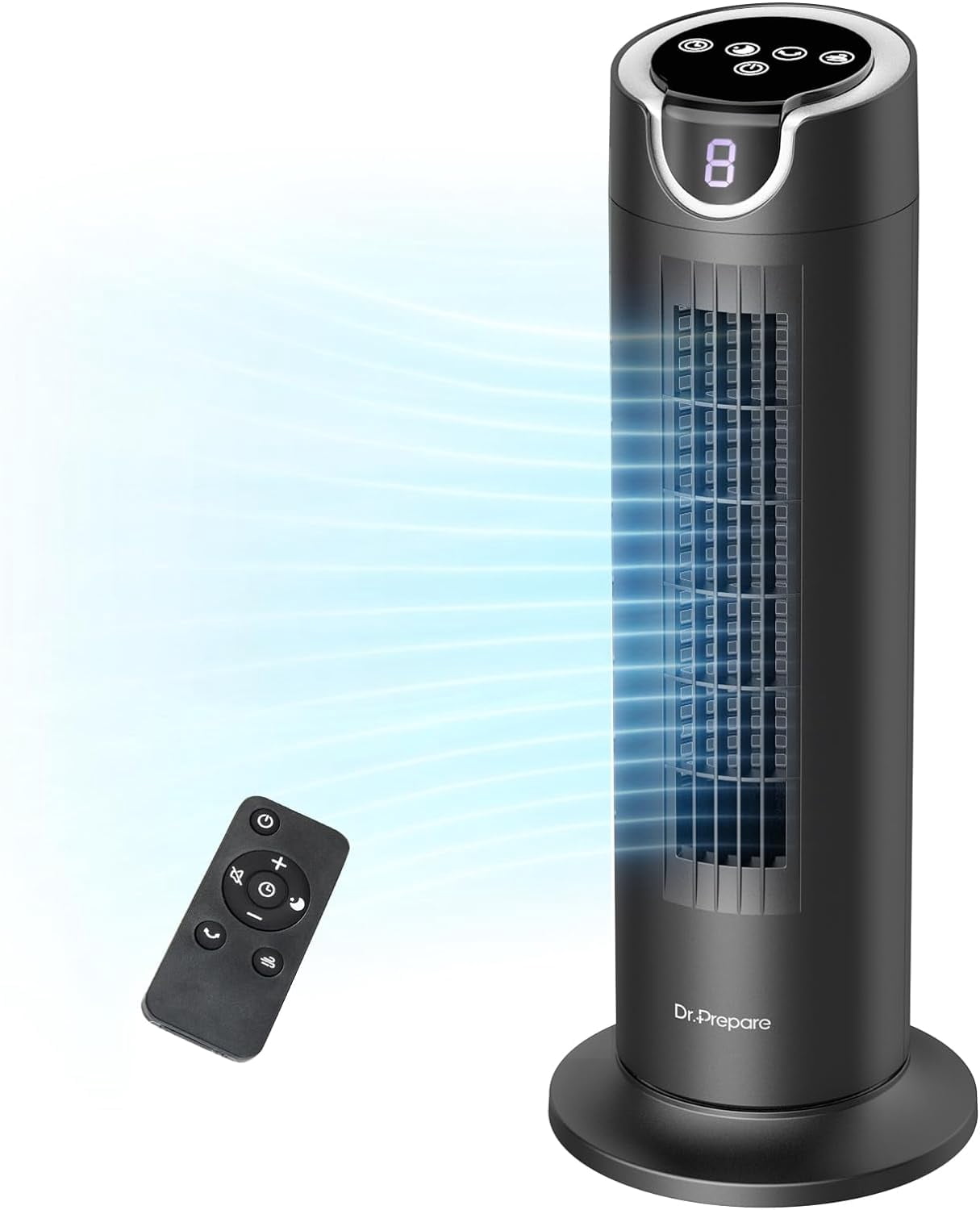 Tower Fan for Bedroom, 25 dB Quiet DC Bladeless Fan with Remote, 8 ...