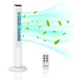 Tower Fan for Bedroom, Oscillating Bladeless Tower Fan with Control