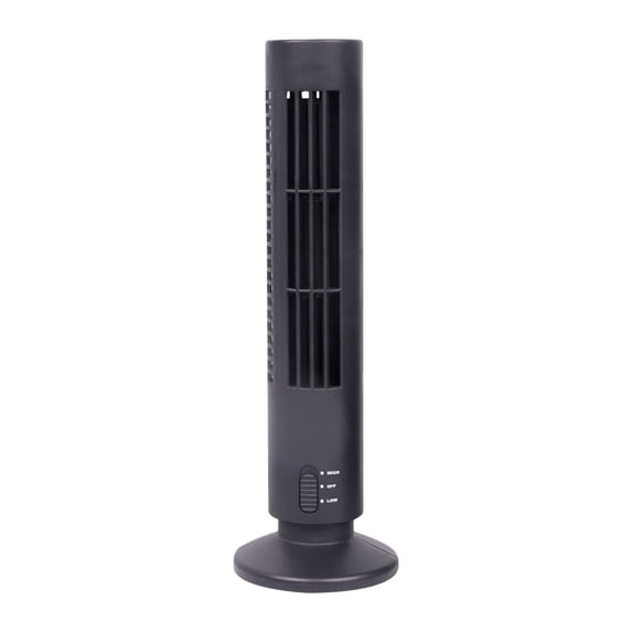 Tower Fan Led Bladeless Fan with Two Gears Adjustable Volume Mini Vertical Conditioner Small Usb Fan for Laptop and Narrow Space