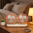 thumbnail image 1 of Tower Fan, Multifunctional Desktop Cooling Fan with 3 Speeds, USB-C Compatible Portable Fan for Home Office, 1 of 7