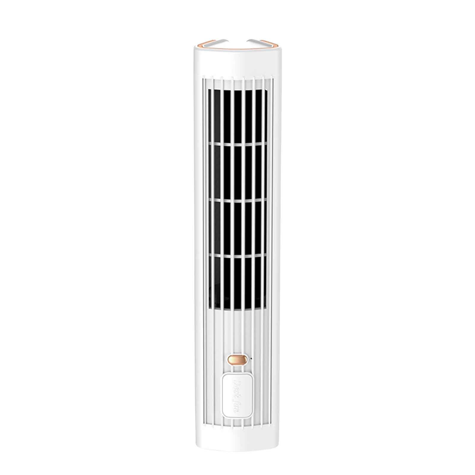 Tower Fan, Quiet Cooling Fan, Bladeless Fan, Portable Tower Bladeless Fan Air Conditioner with 3 Speeds Strong Airflow Quiet Operation Vertical Horizontal Desk Fan for Kitchen Bedroom