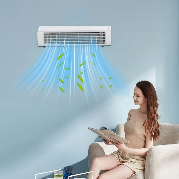 Tower Fan with Remote, Wall Mounted Fan,Electric Standing Tower Fan Floor Fan for Bedroom Indoor Office and Home Use,Quiet Cooling Portable Bladeless Tower Fans (Charging Version)