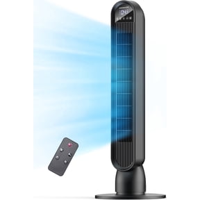 Tower Fan for Home,36" Standing Floor Fan with Remote LED Touchscreen,Patbrela Wide Oscillating Fan,Quiet Home Fan,26 ft/s High Velocity,4 Speeds,4 Modes,8H Timer