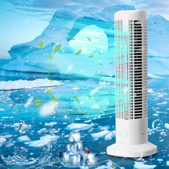 Tower Fan for Home, Hwkond Tower Shaped Bladeless Mini Fan USB Tower Fan Household Convenient Desktop Fan