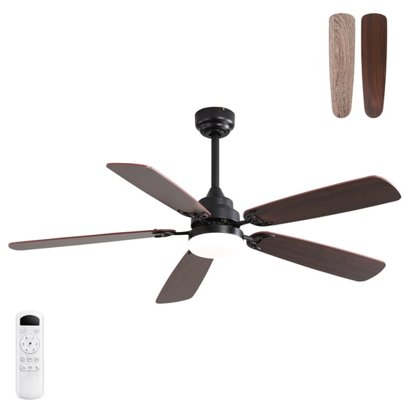 Tower Fan (same as W882P146287)52 Inch Classics Ceiling Fan with Led Light 6 Speed Wind 5 Blades Remote Control DC Motor For Indoor,Pedestal Fan