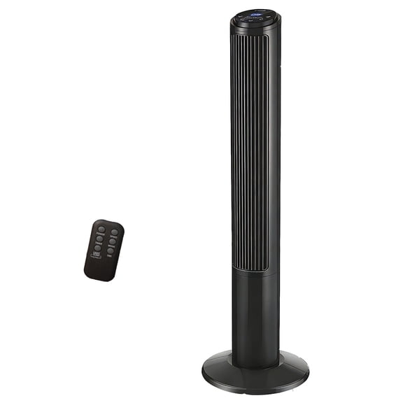 Tower Fans for Home, 40" Bladeless Floor Fans with Remote, 2 Modes & 3 Speeds, 15H Timer, LED Display, 80 Oscillating Wide Cooling for Bedroom, Office