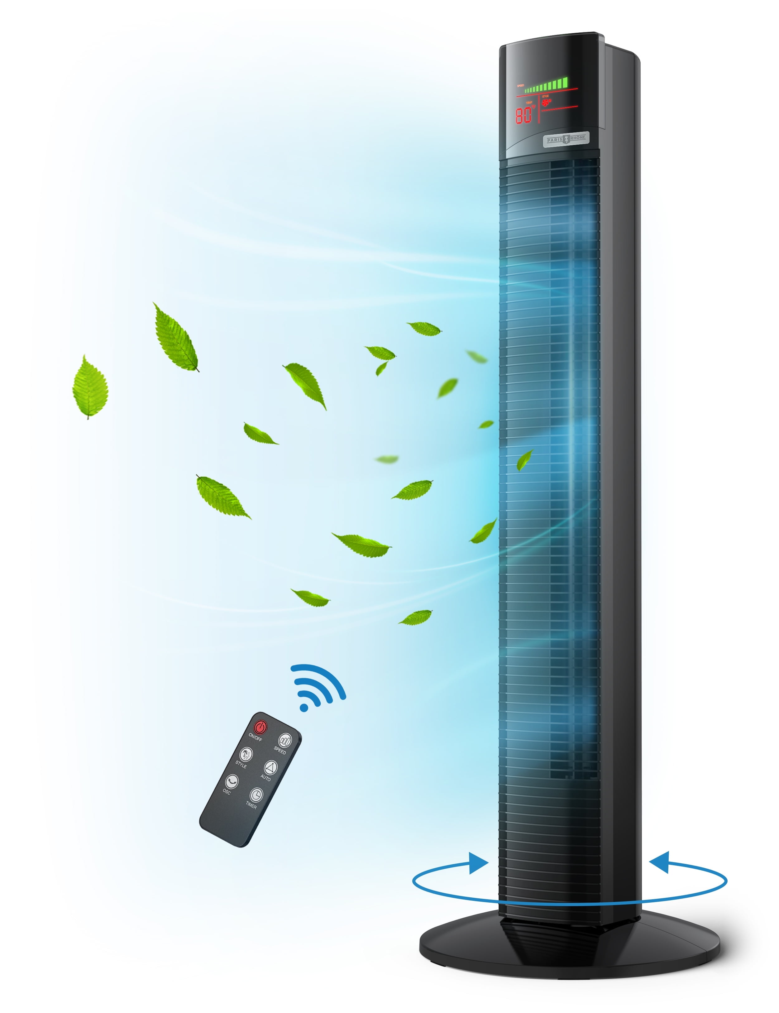 Tower Fans with remote control, 36" Standing floor cooling fans for