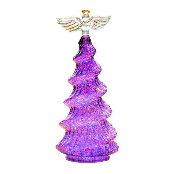 Tower Glass Christmas Tree-Christmas Tree Light Decorations, Colorful Tabletop Holiday Decoration, Colorful Tree For Indoor Holiday Decor, Christmas Eve Night Decor
