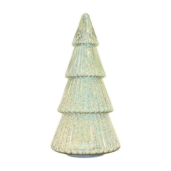 Tower Glass Christmas Tree-Christmas Tree Light Decorations, Colorful Tabletop Holiday Decoration, Colorful Tree For Indoor Holiday Decor, Christmas Eve Night Decor