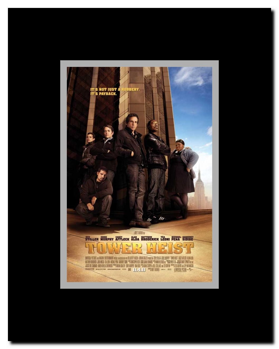 Tower Heist Framed Movie Poster