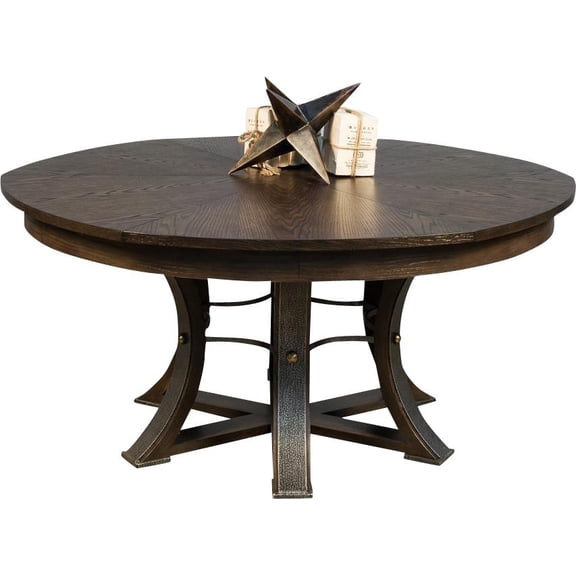 Tower Jupe Dining Table in Artisan Grey-Sarreid