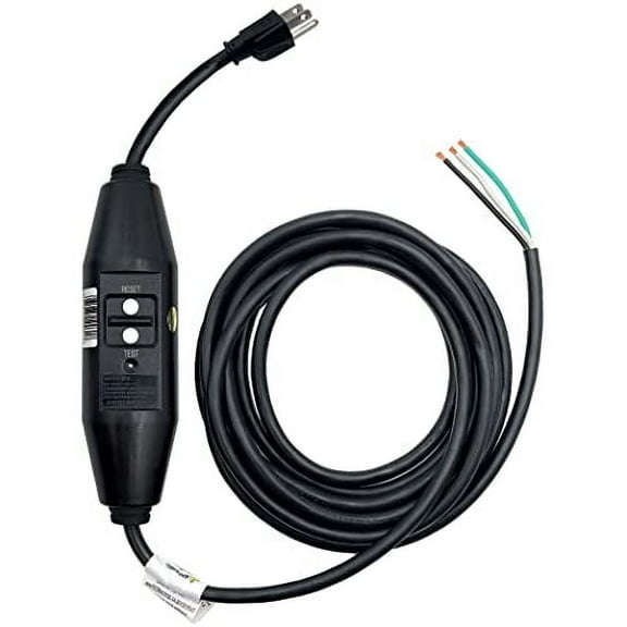 Tower Manufacturing 30438003-01 15' in-Line GFCI w/Flying Leads User Attachable Rainproof GFI