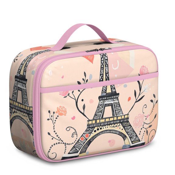 Tower Men Lunch Box for School Reusable Food Carry Bag for Women Men Meal Containers with Exterior & Interior Pockets Collection