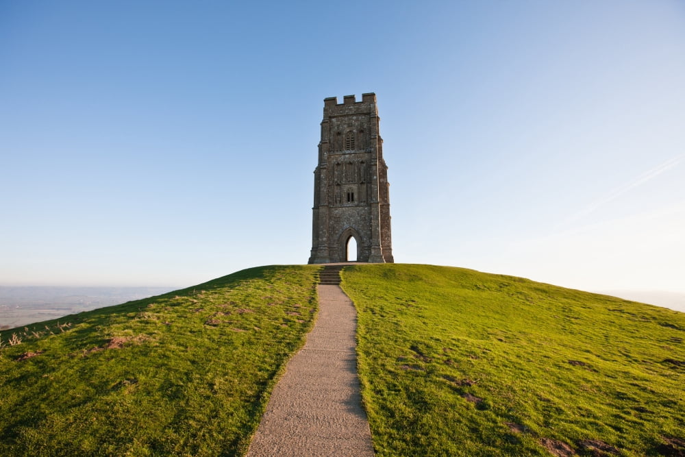 Tower On Top Of Hill GlastonburySomersetEngland Canvas Art - Paul Quayle Design Pics (19 x 12)