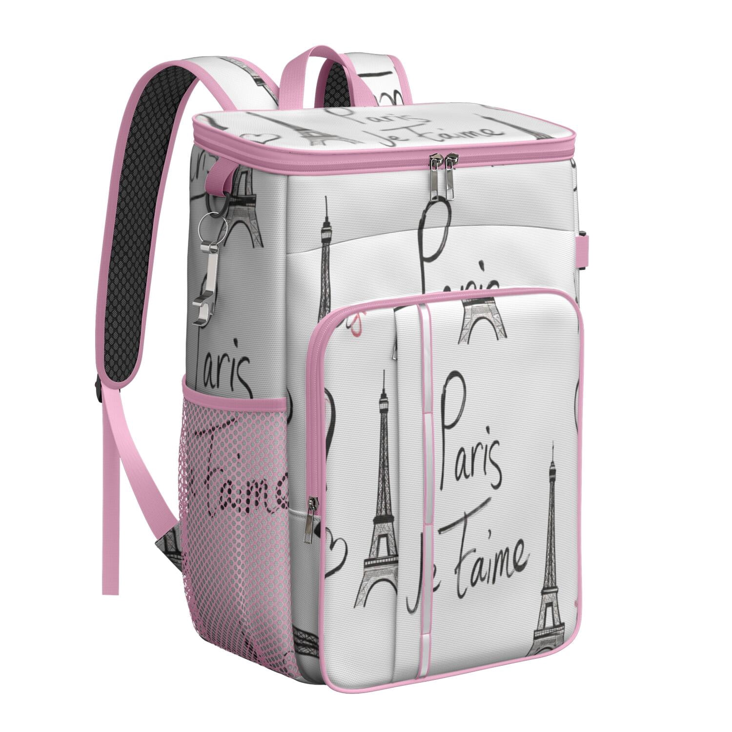 Tower Pink Cooler Backpack Insulated Waterproof Leak Proof Backpack Cooler Lightweight Lunch Picnic Camping Backpack Cooler for Office Workers Outdoor Enthusiasts