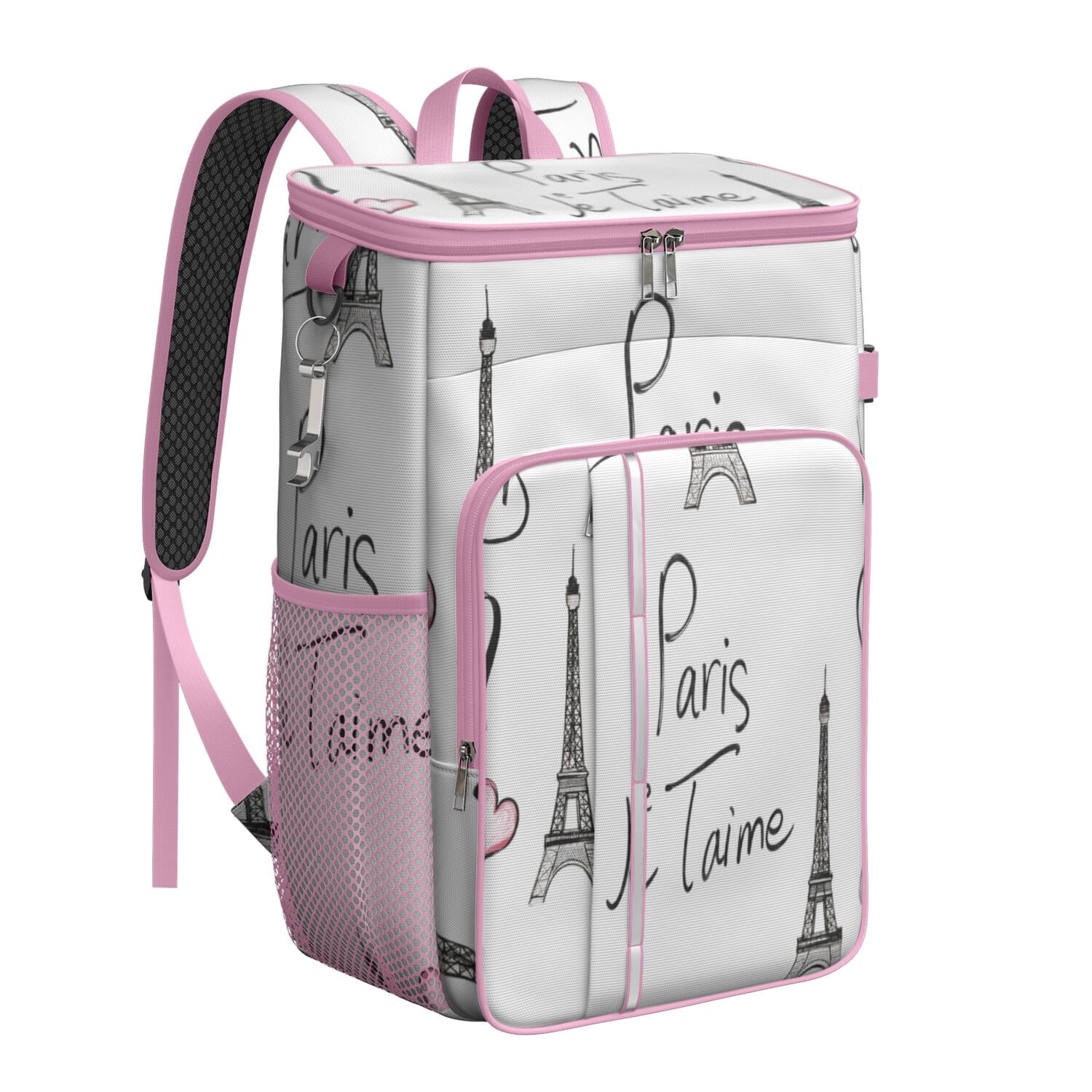 Tower Pink Cooler Backpack Insulated Waterproof Leak Proof Insulated Cooler Backpack Lightweight Lunch Picnic Camping Backpack Cooler for Men Women