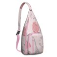 thumbnail image 1 of Tower Pink Sling Backpack AntiTheft Sling Shoulder Bag for Cycling Mountain Climbing, 1 of 4