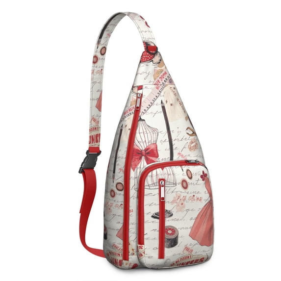 Tower Pink Sling Bag Lightweight Hiking Sling Pack for Women Men Unisex