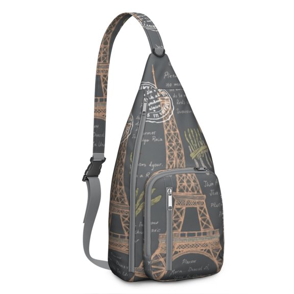 Tower Sling Bag Crossbody Backpack,Sling Backpack Travel Hiking Daypack for Travel Outdoor Activities