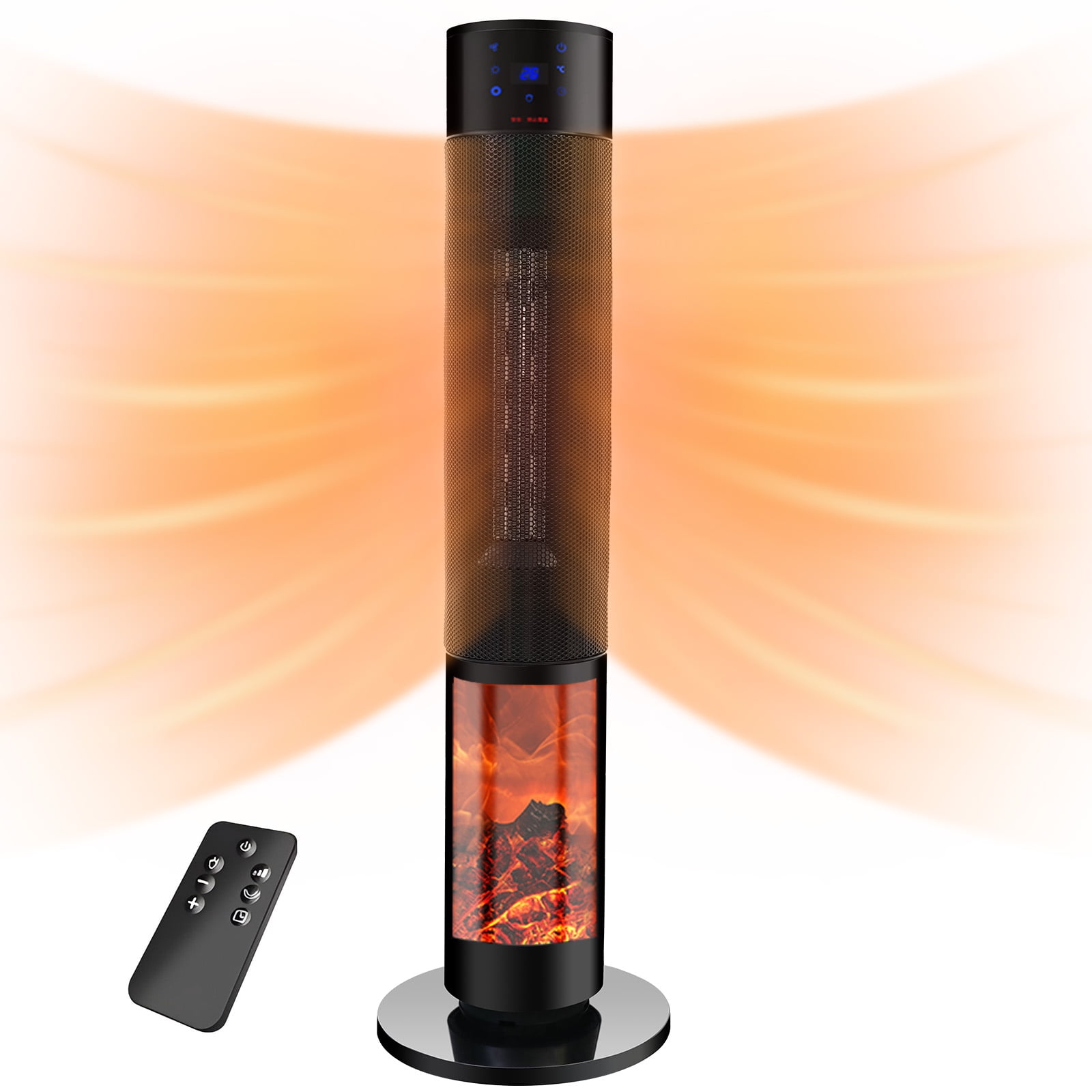 Best Large Room Electric Heater Tower Space Heater with Adjustable Thermostat for Large Room, Electric