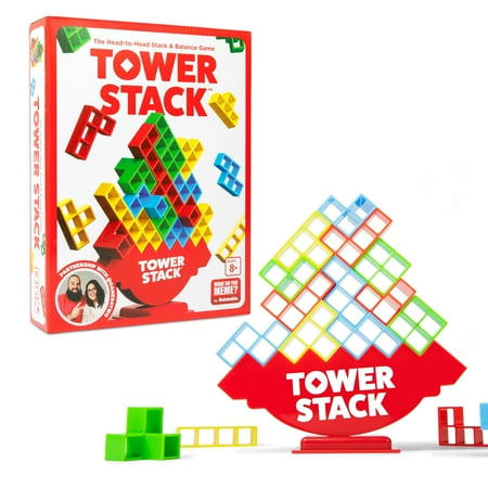 Tower Stack, The Balance Stacking Family Game for Ages 8+, by @Games4two & What Do You Meme? Family