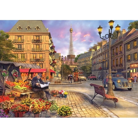 Tower Street Life 1000 Piece Jigsaw Puzzle for Adults, Urban Cityscape Art, Busy Metropolitan Scene Detailed Puzzle for Adults & City Lovers