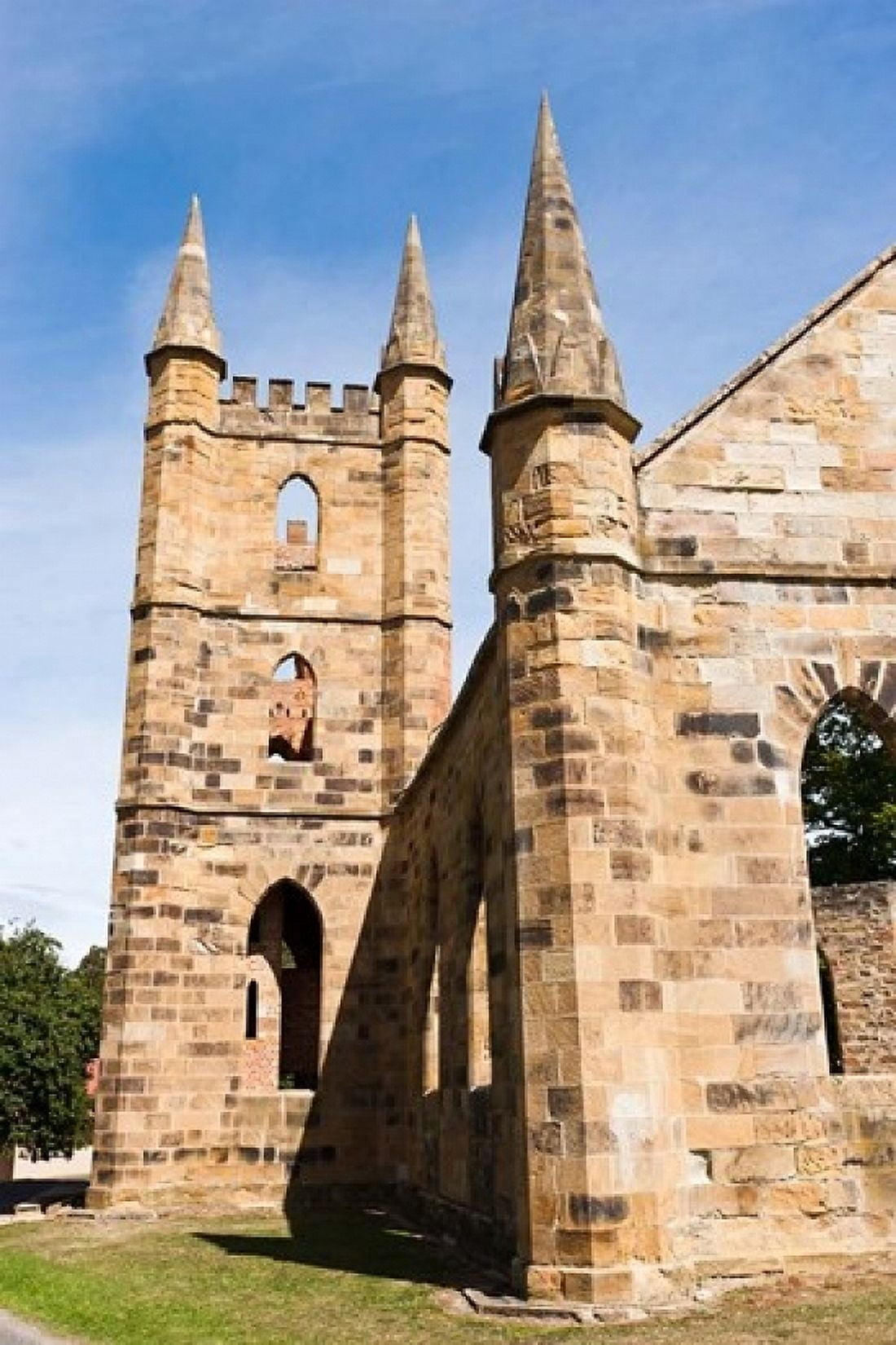 Tower at Port Arthur historic penitentiary Australia Canvas Art - Martin Zwick DanitaDelimont (24 x 36)