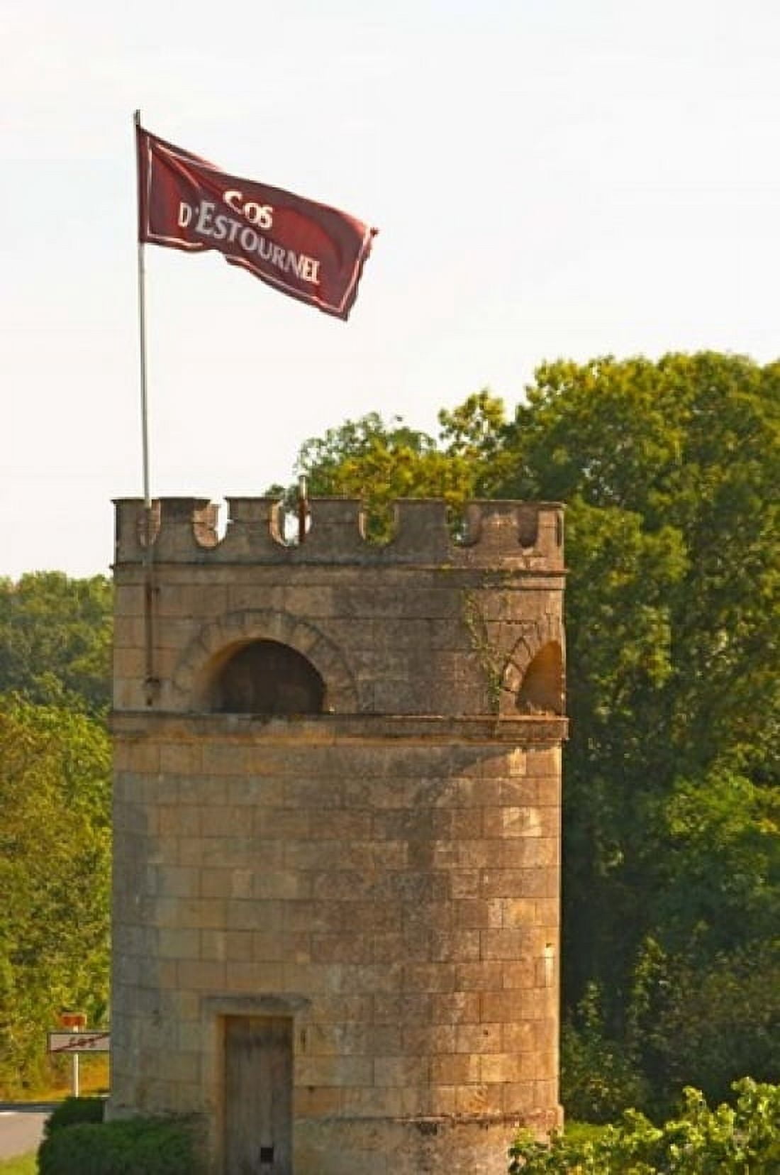 Tower in Vineyard at Chateau Cos dEstournel France Canvas Art - Per Karlsson DanitaDelimont (24 x 36)