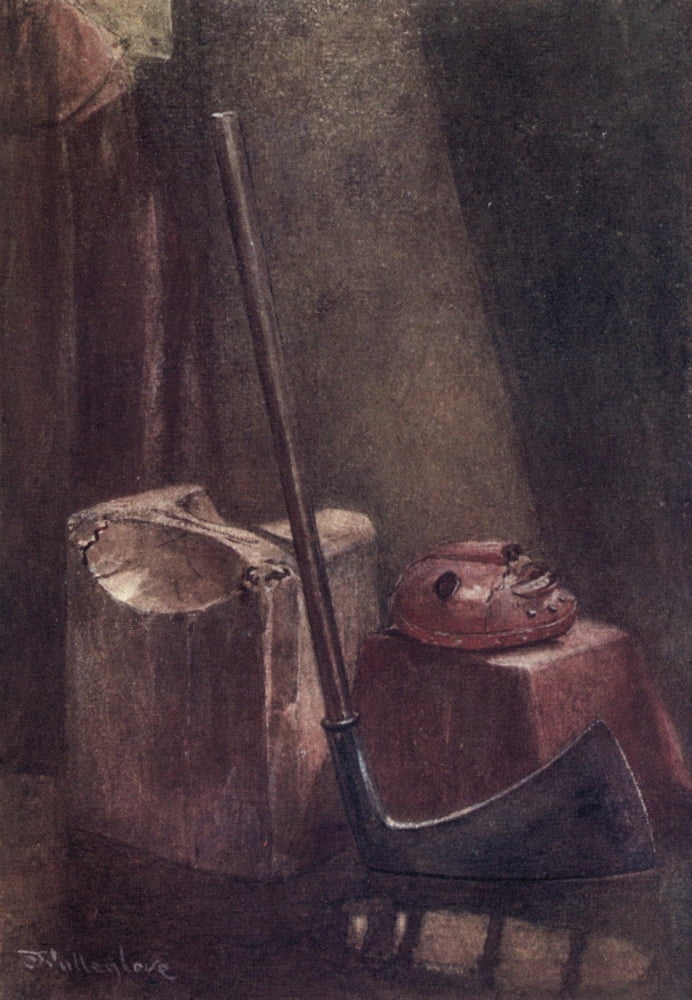 Tower of London 1908 Block axe & executioners mask Canvas Art - John Fulleylove (18 x 24)