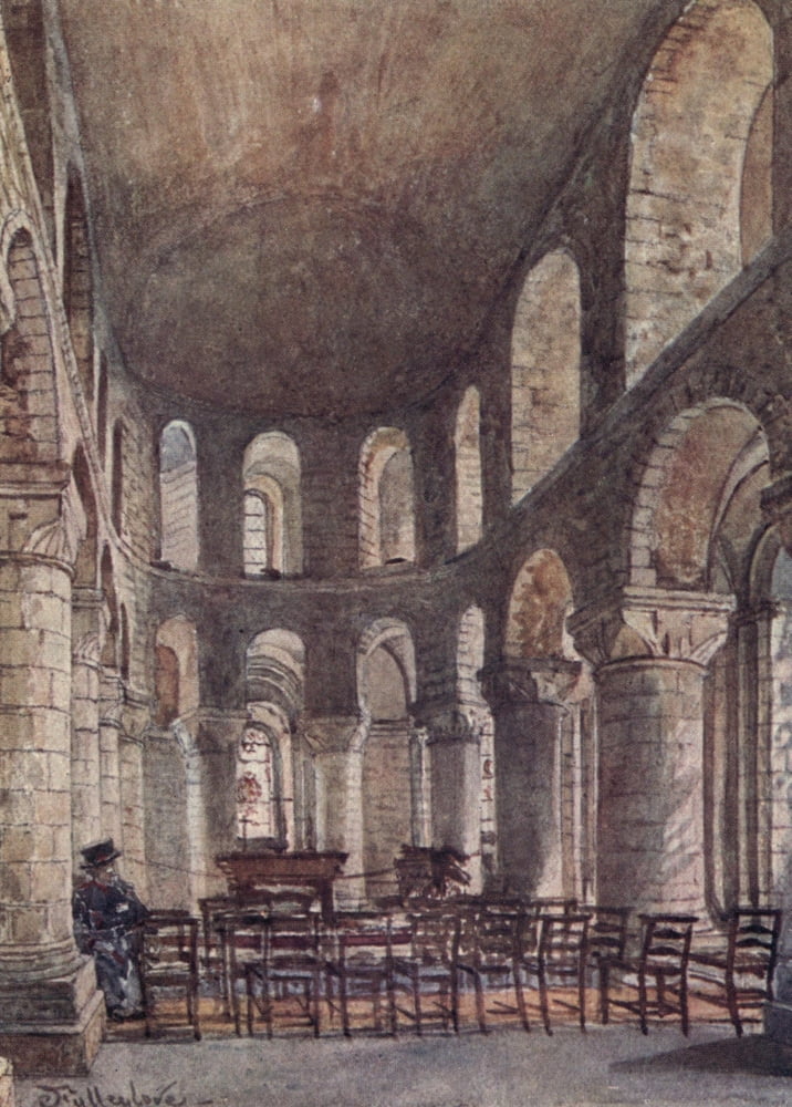 Tower of London 1908 St Johns Chapel Canvas Art - John Fulleylove (18 x 24)
