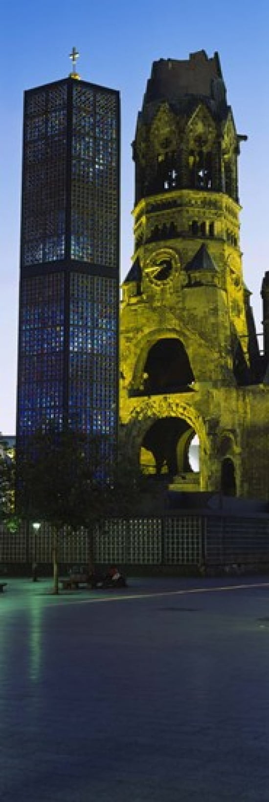 Tower of a church Kaiser Wilhelm Memorial Church Berlin Germany Canvas Art - Panoramic Images (36 x 12)