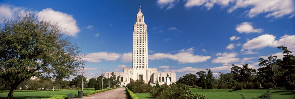 Tower of a government building Louisiana State Capitol Building Baton Rouge Louisiana USA Canvas Art - Panoramic Images (27 x 9)